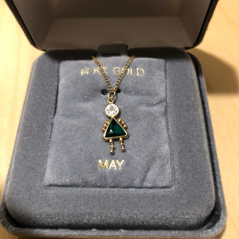 May birthstone necklace